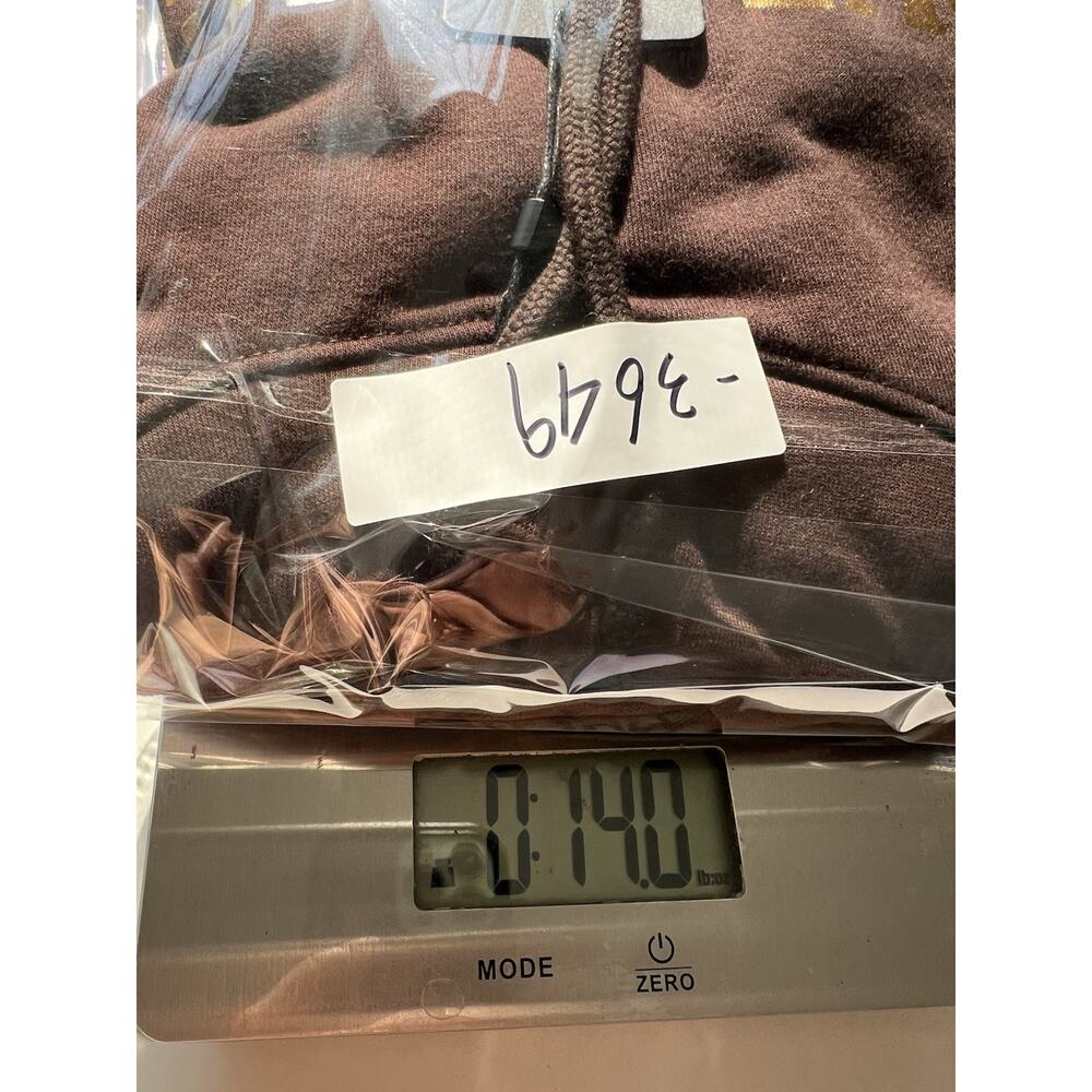 NWT True Religion Women's Brown Pullover Hoodie Sz M Spring Boho - Picture 9 of 9